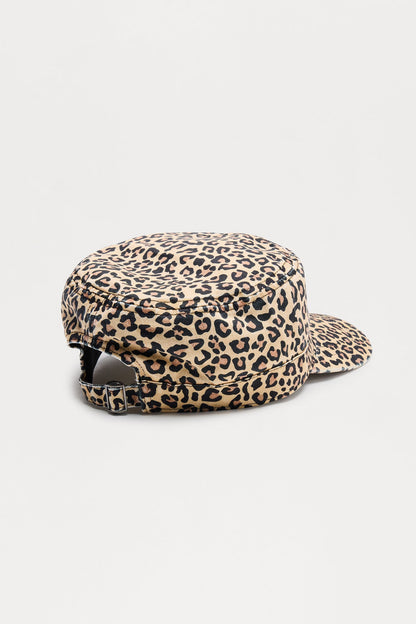 Leopard print Twill Patch Cadet Hat - Multi Color