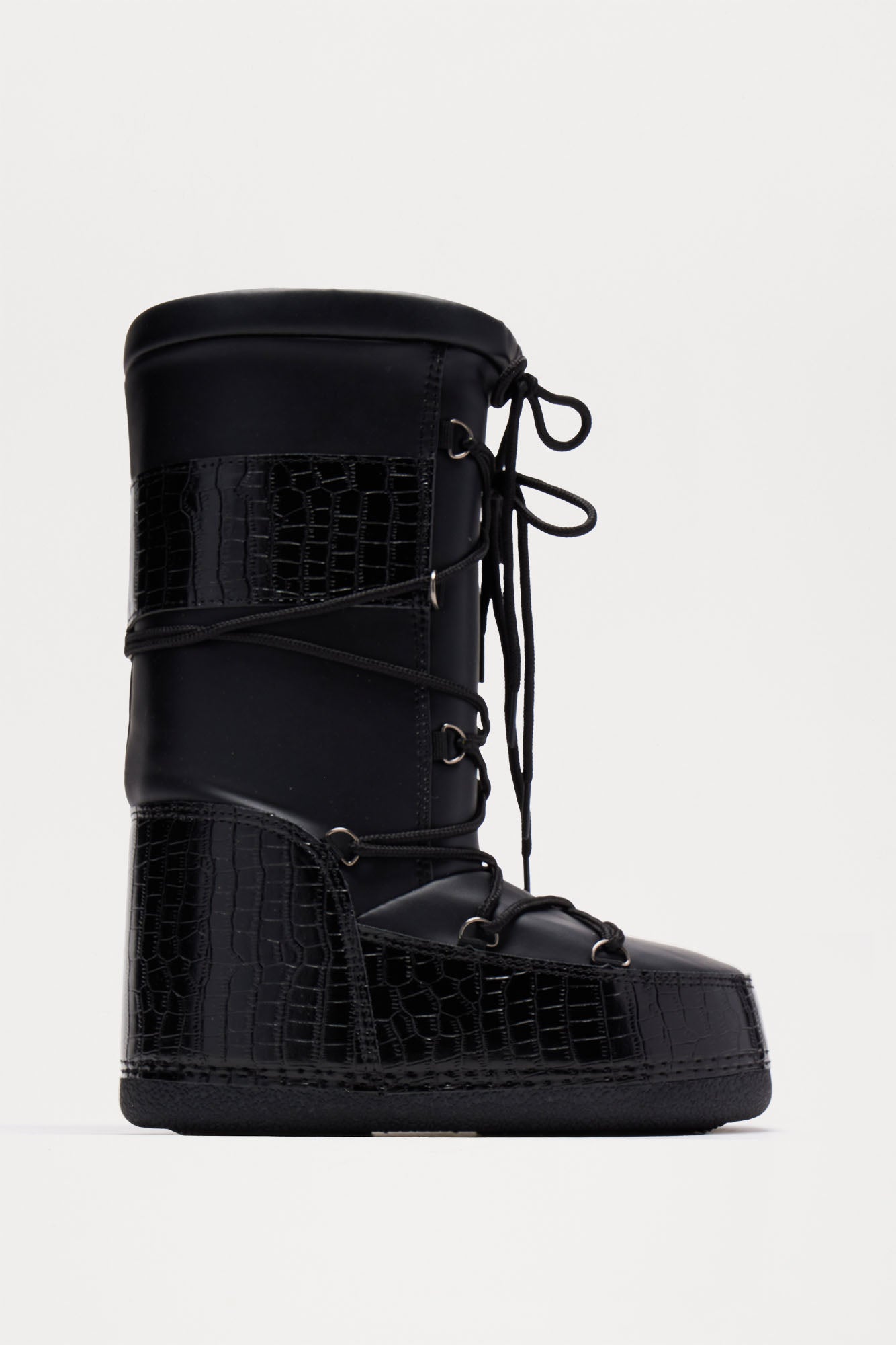Toronto Flat Snow Boots - Black