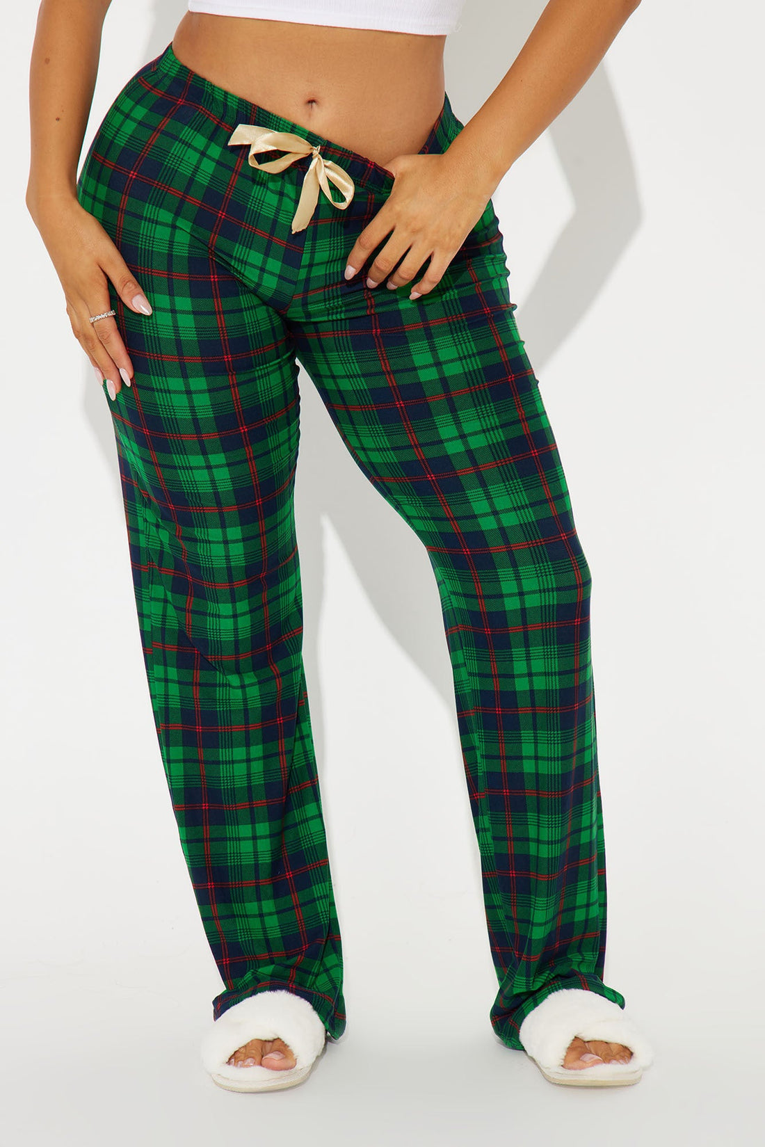 Fa La La PJ Pant - Green/combo