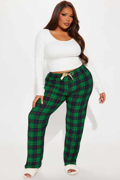 Fa La La PJ Pant - Green/combo