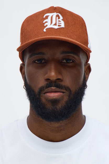 Come Back Corduroy Snapback Hat - Brown