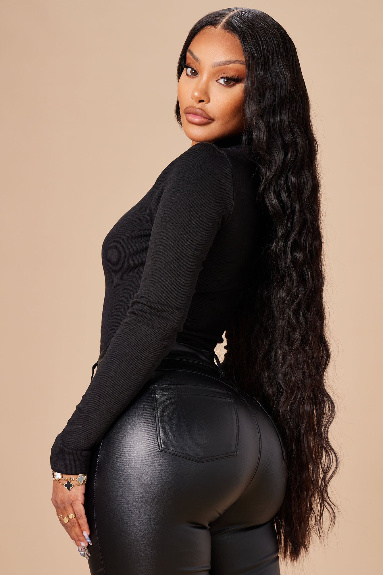 Grind Time Beyond Long Sleeve Bodysuit - Black