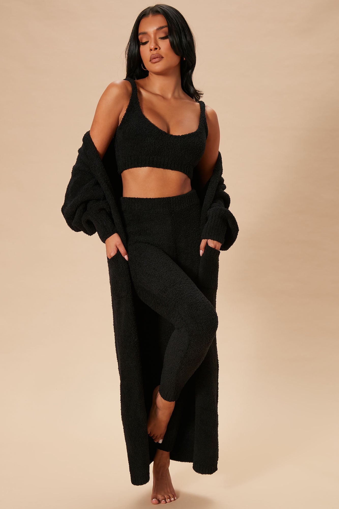 Living In It 3 Piece Legging Set - Black