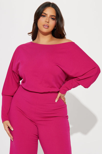 Break Free Jumpsuit - Magenta