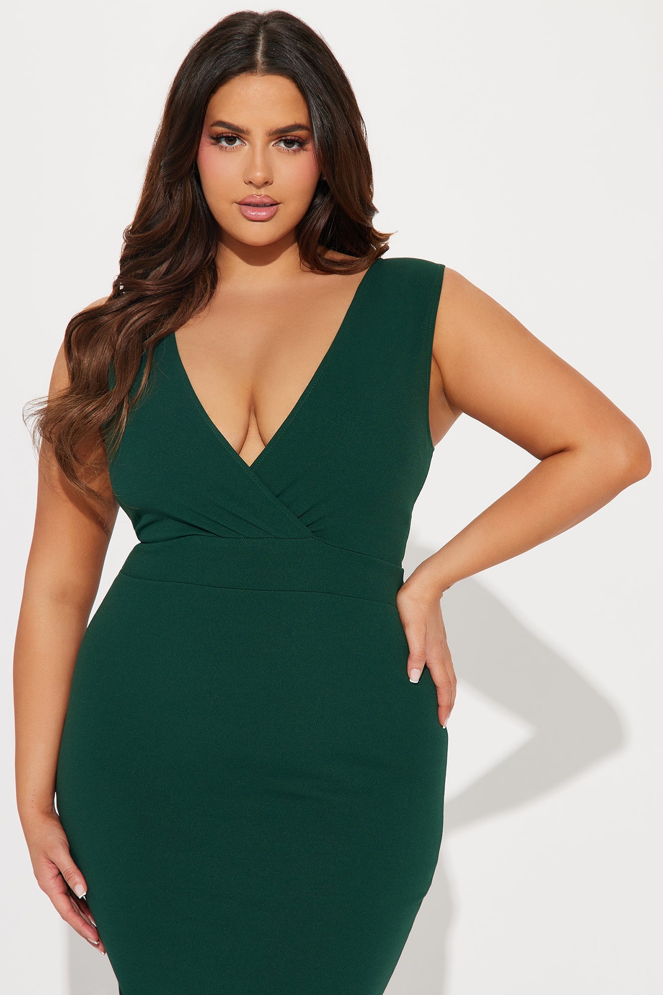Dates With Babe Ruffle Dress - Hunter