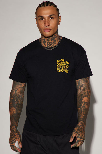Simplicity Is Key Short Sleeve Tee - Black