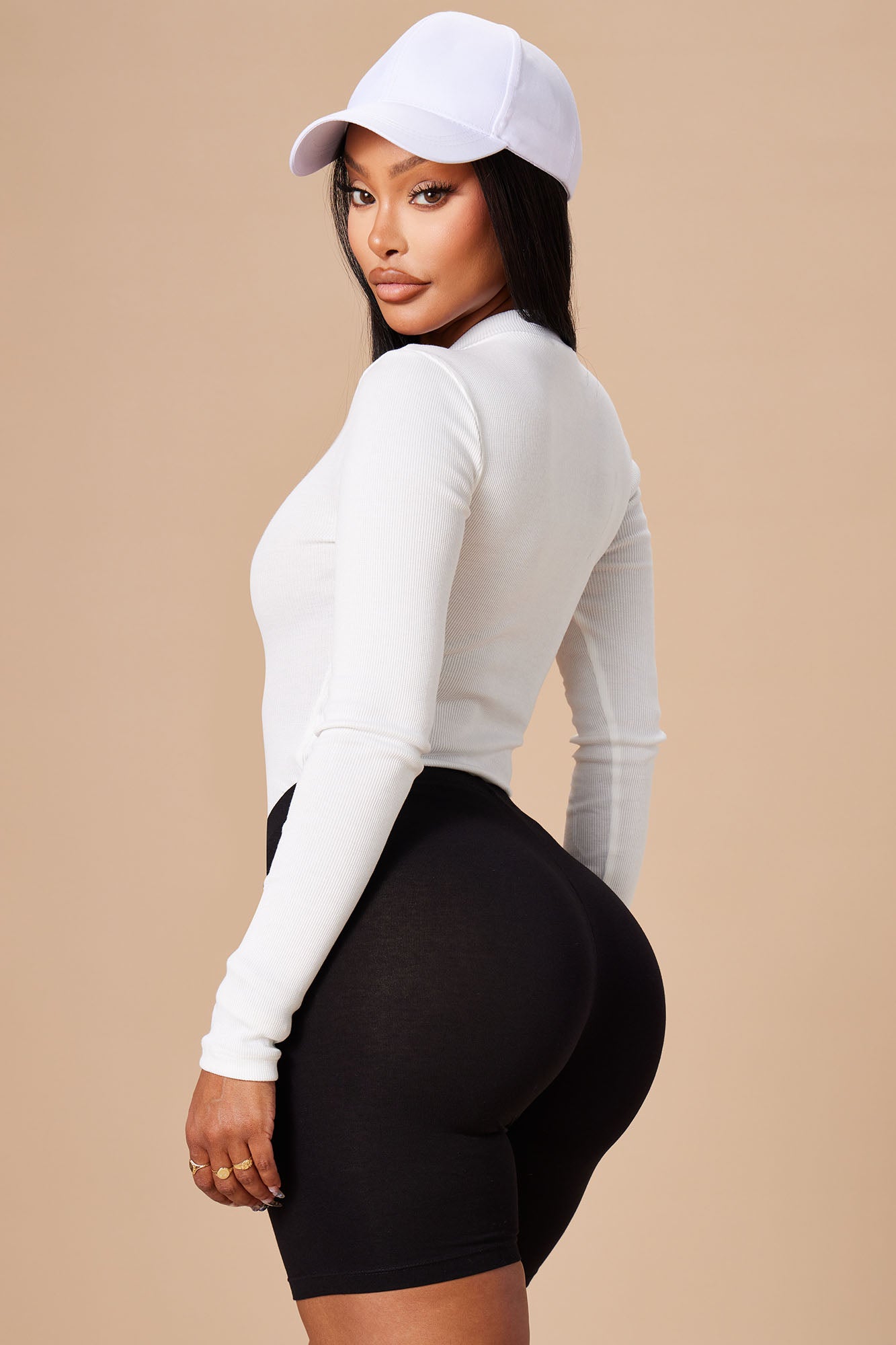 Grind Time Beyond Long Sleeve Bodysuit - White