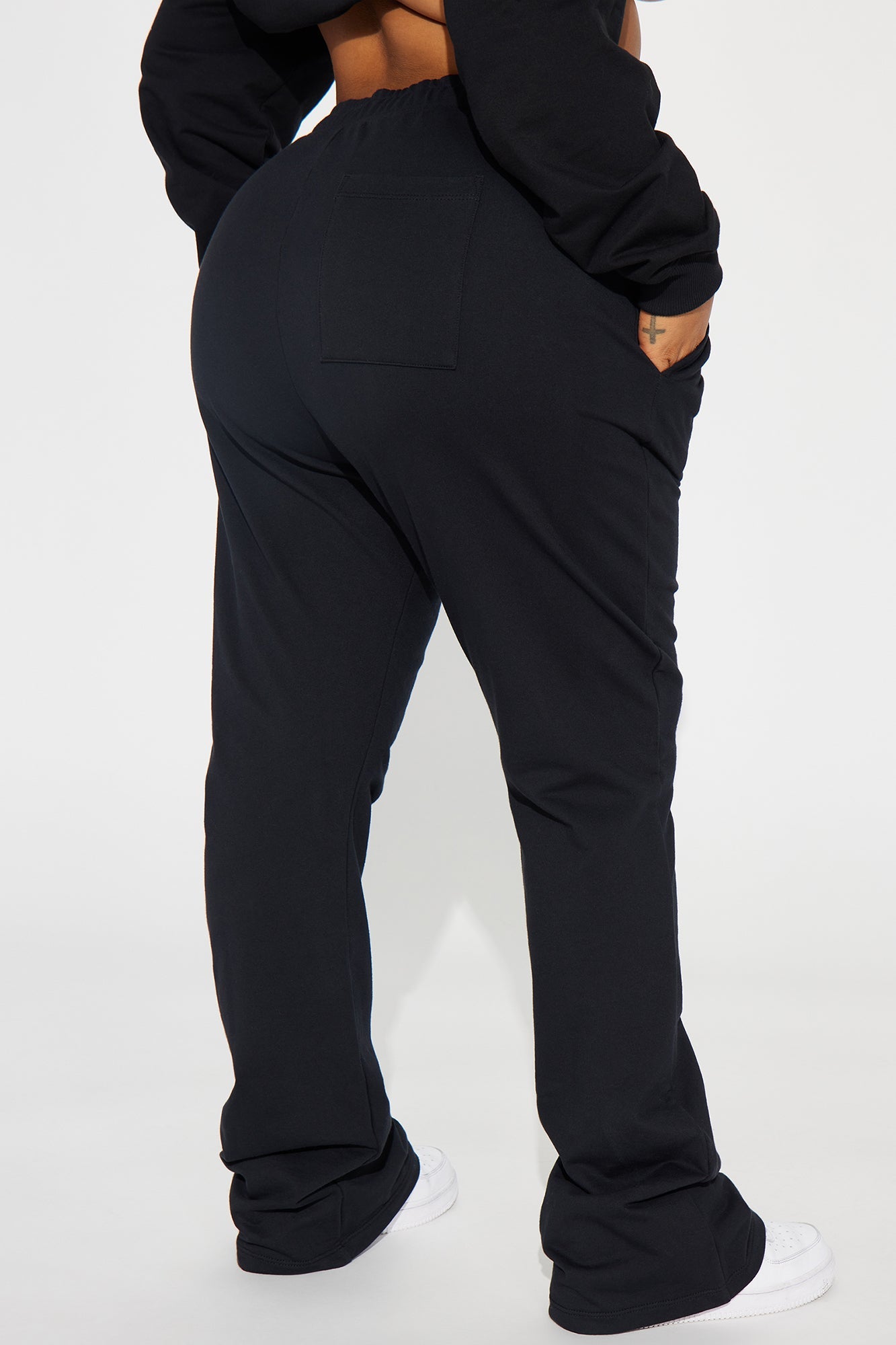 Flight Time Lounge Flare Pants - Black