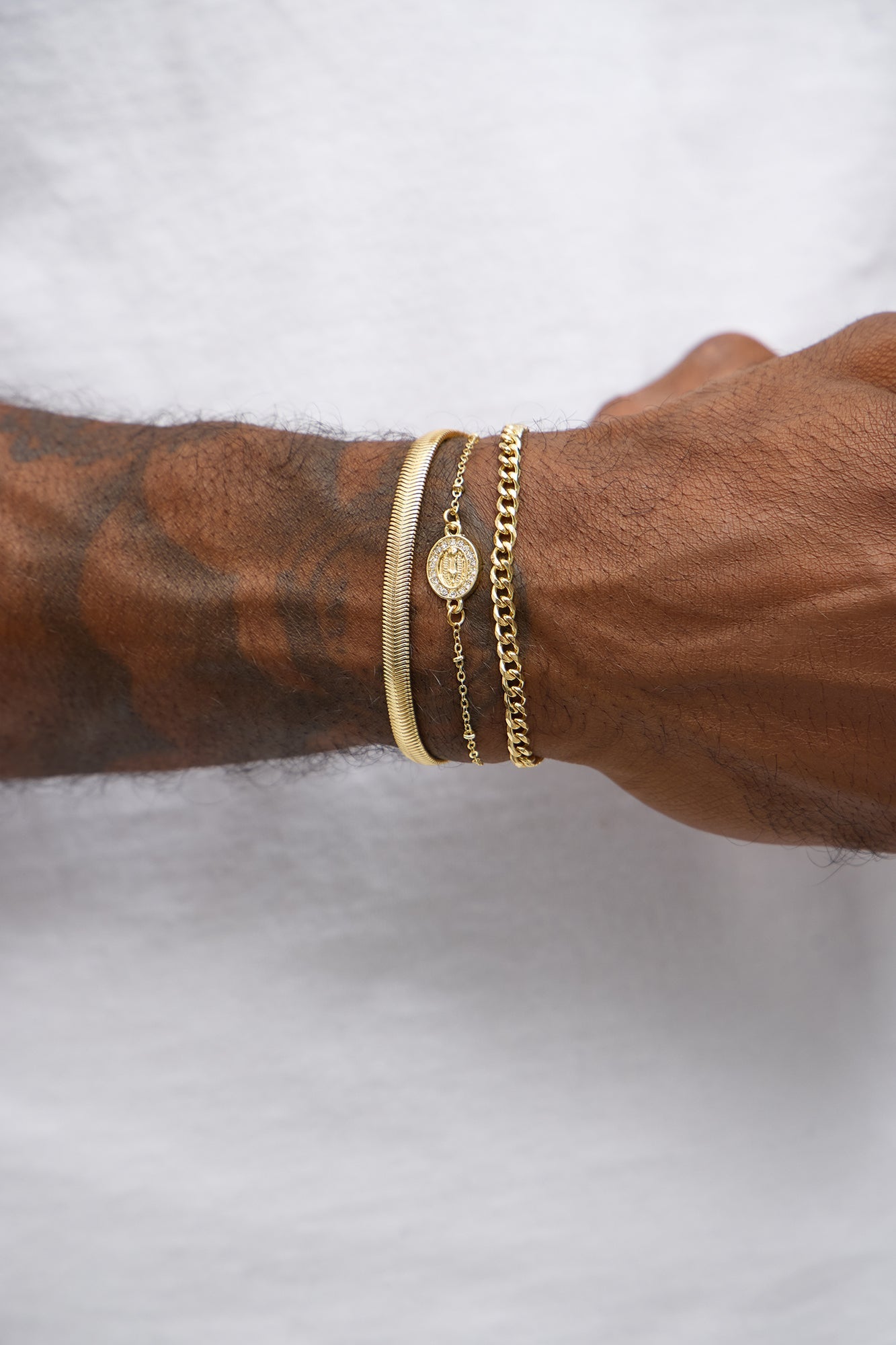 Current Mixed Bracelet Set - Gold