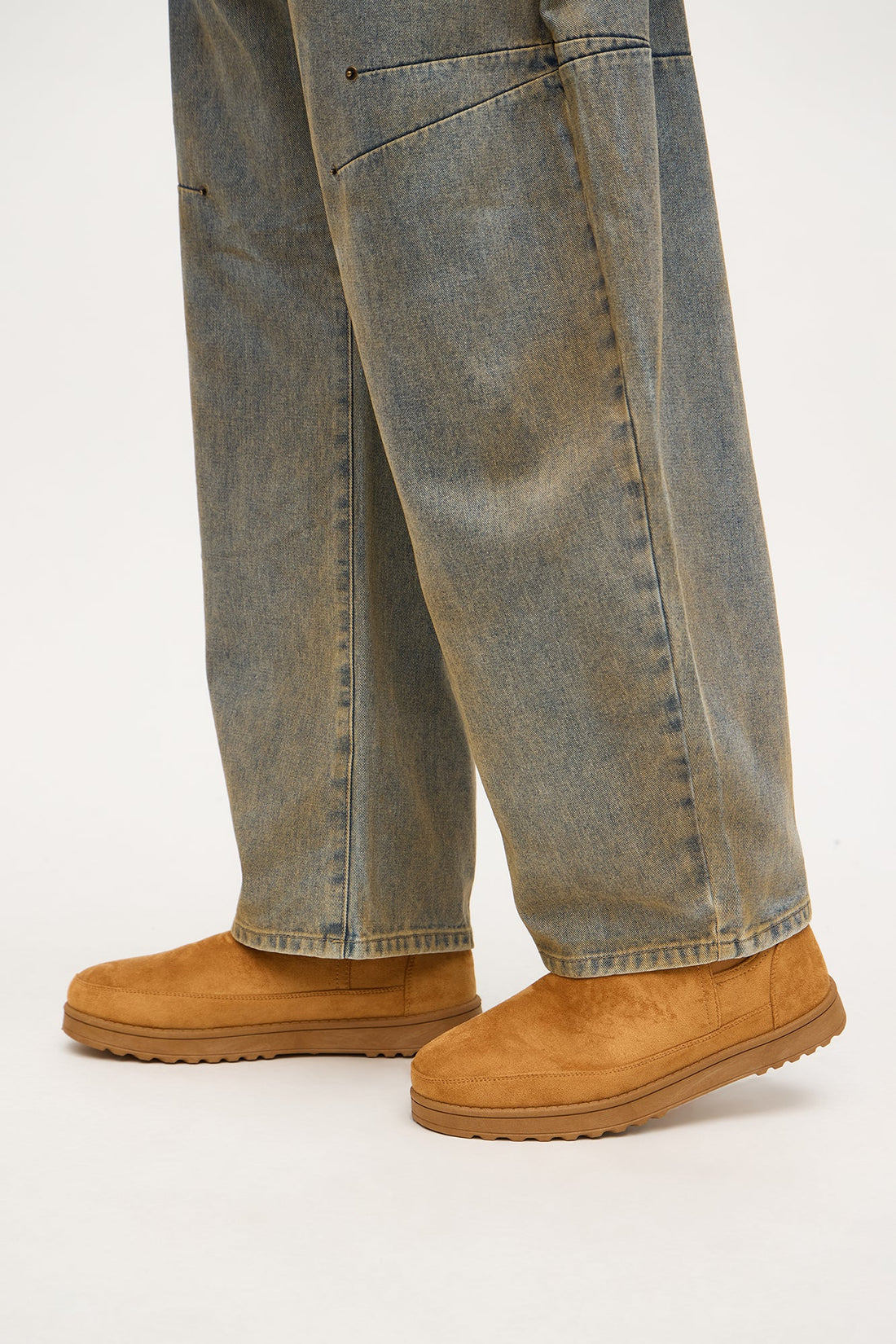 Faux Suede Chelsea Boot - Tan