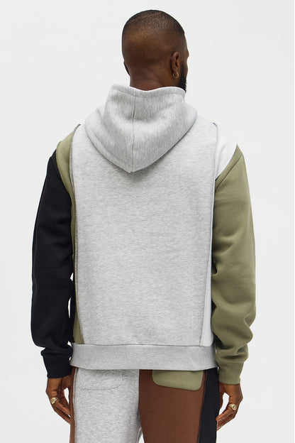 888 Patchwork Hoodie - Multi Color