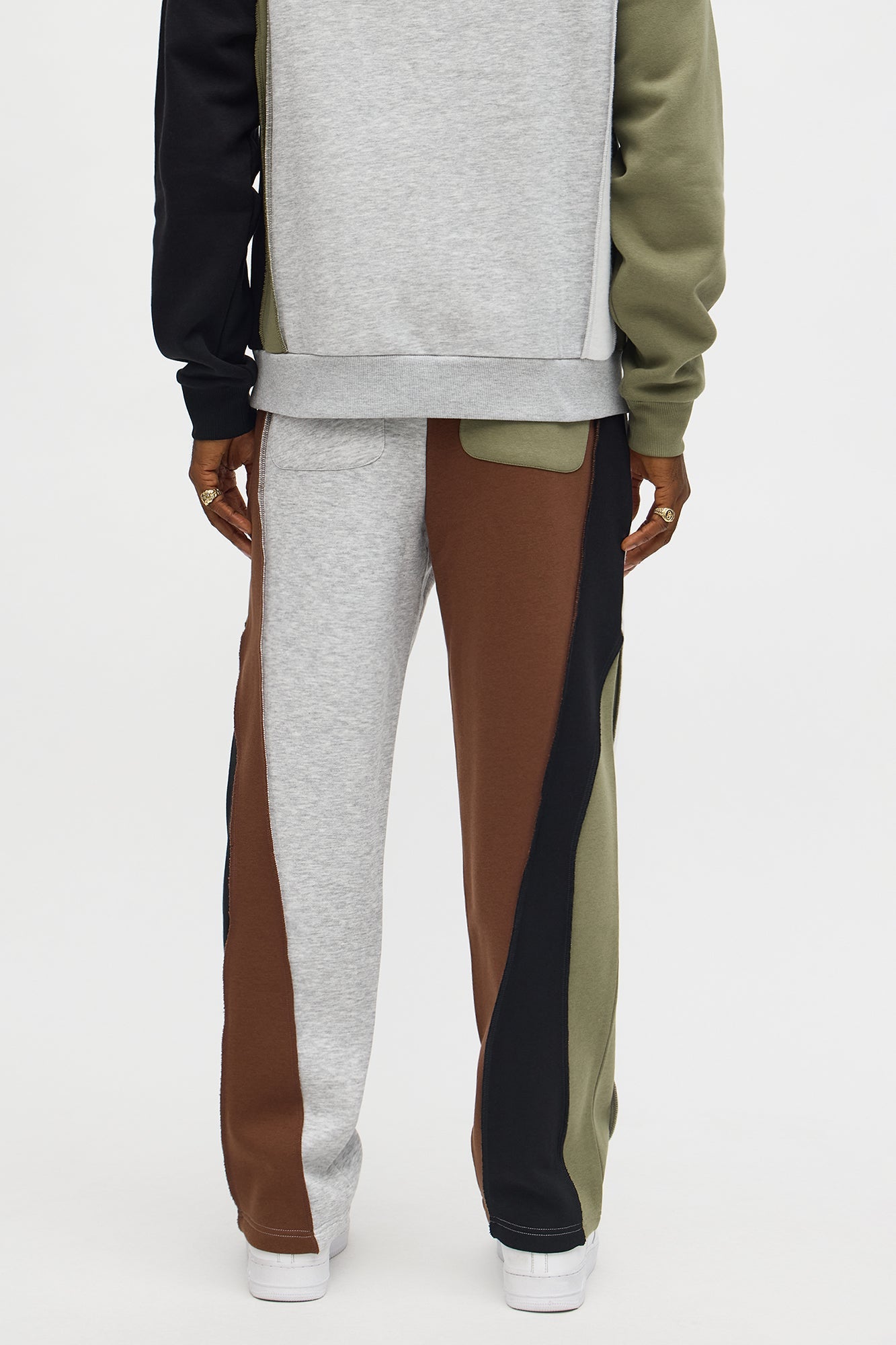 Straight 888 Patchwork Sweatpants - Multi Color