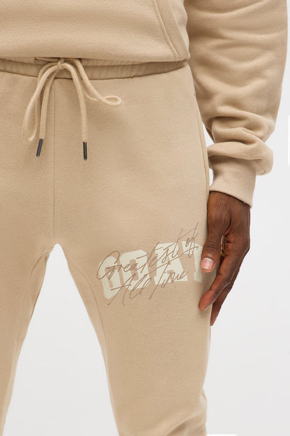 GOAT Signature Slim Flare Sweatpants - Tan