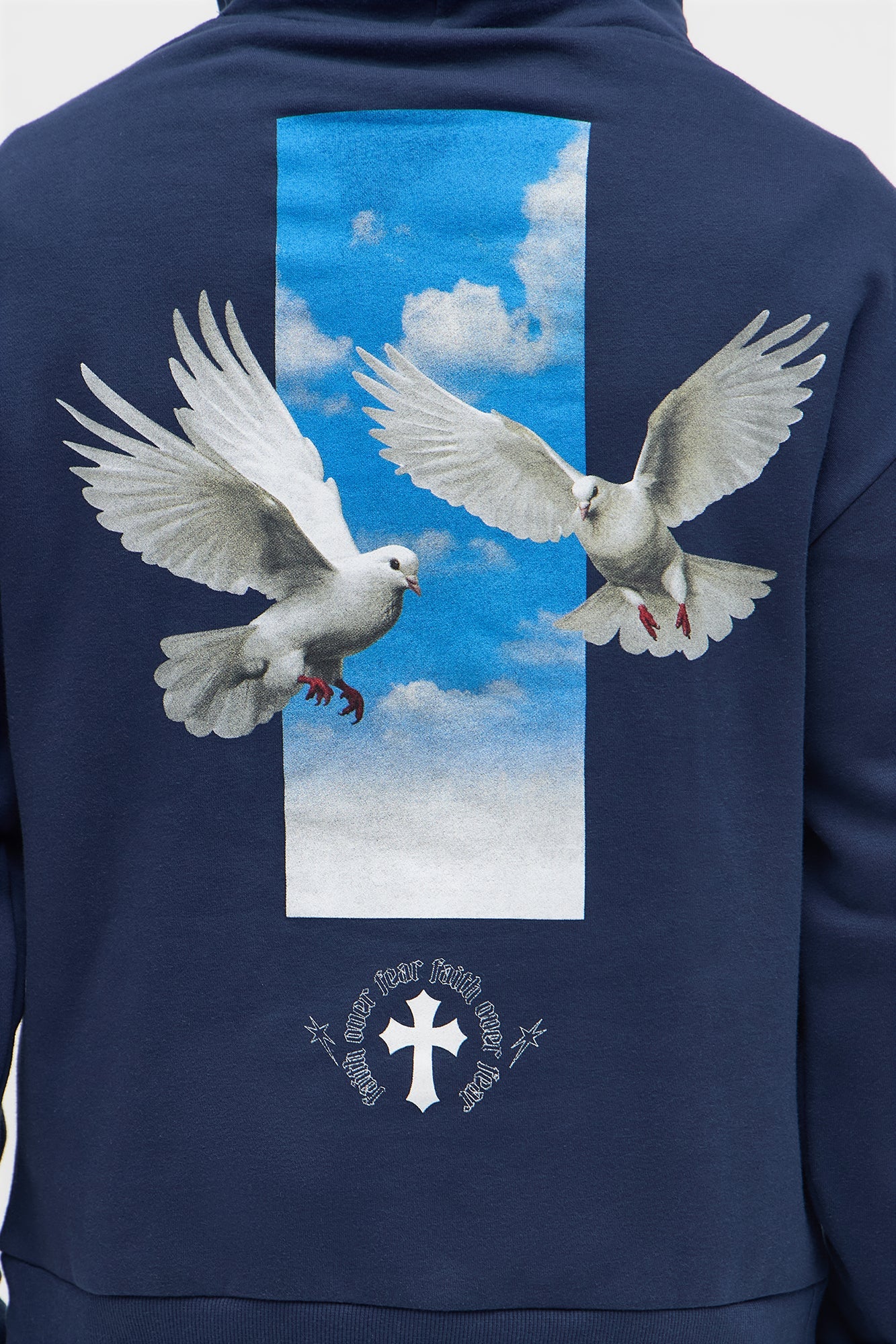 Faith Always Prevails Hoodie - Navy