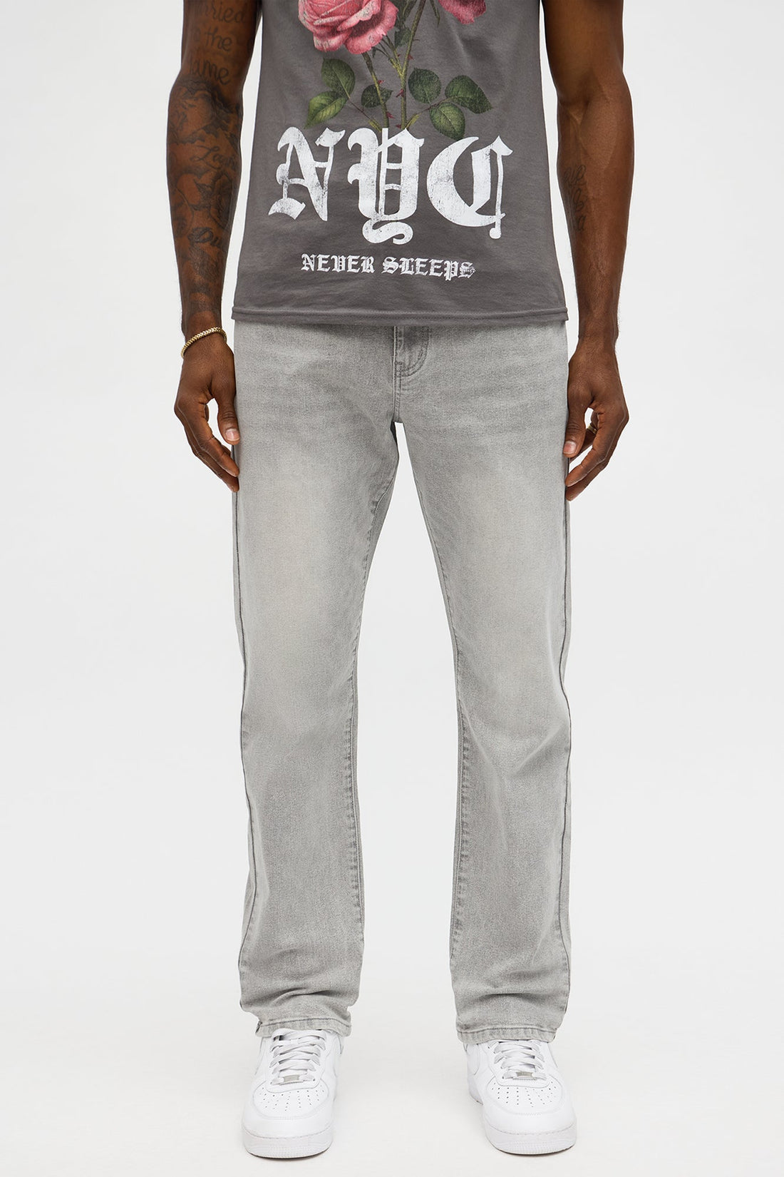 Mercer Slim Stretch Jean - Grey