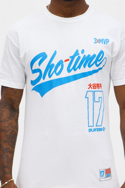 Shohei Ohtani Sho Time Short Sleeve Tee - White