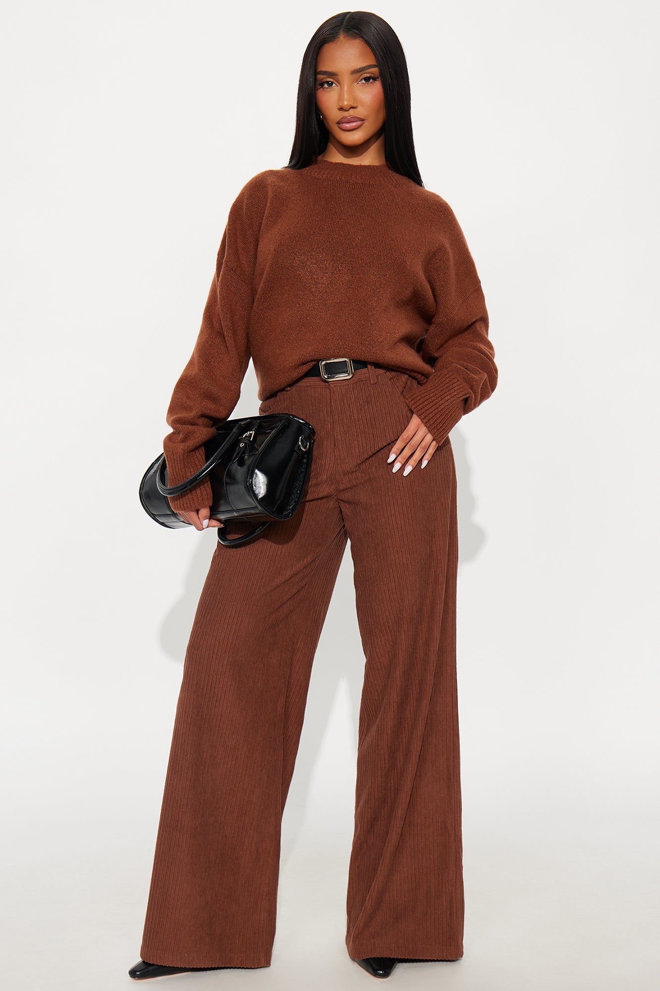 Everyday Essential Crew Neck Sweater - Chestnut