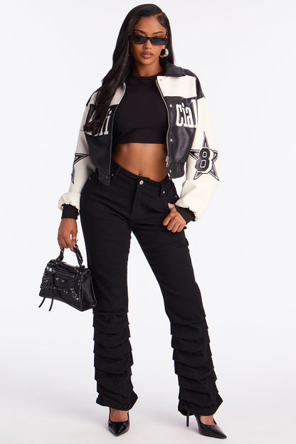 Mad About You Twill Skinny Stacked Pant 31 - Black
