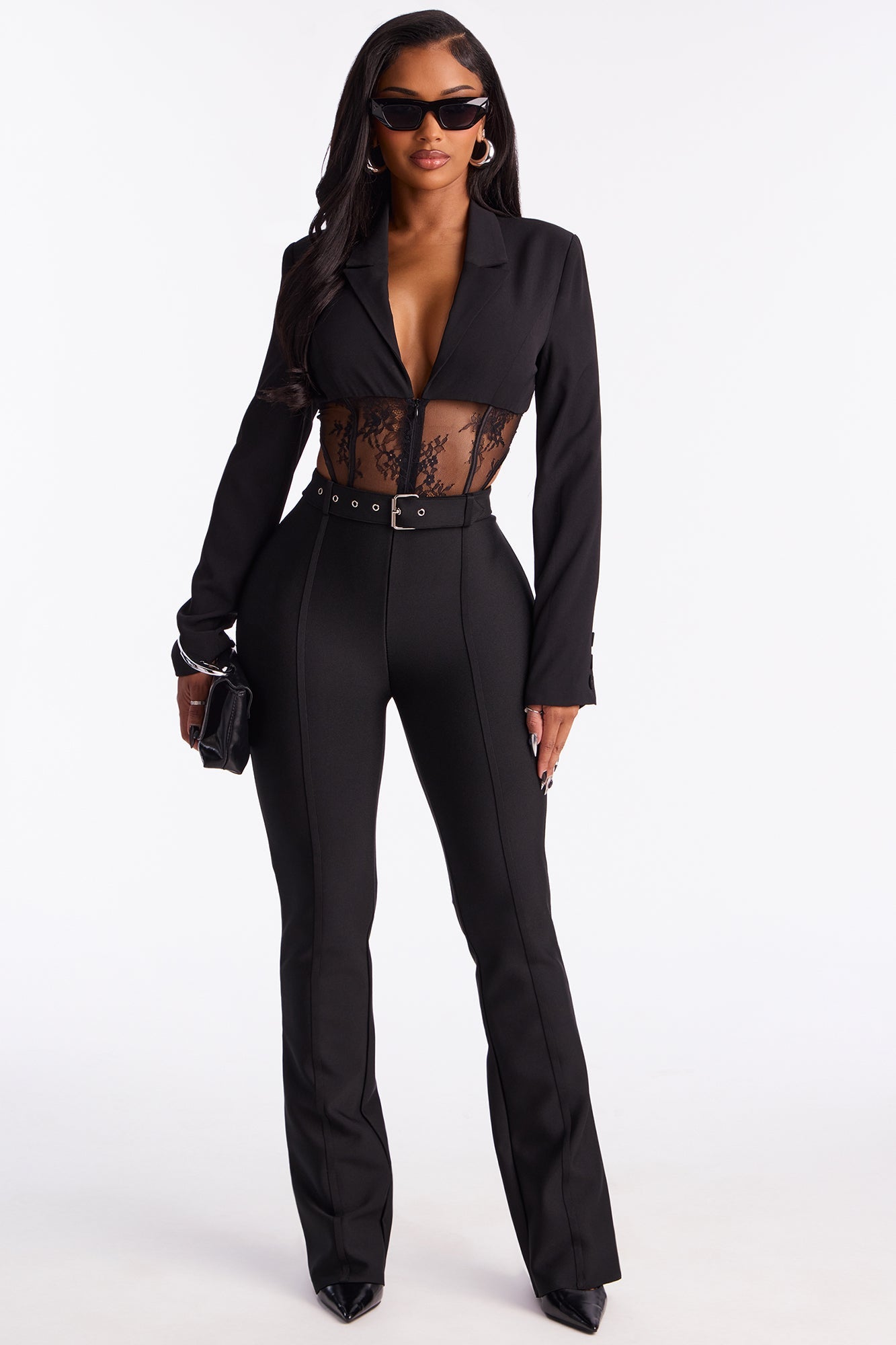 Alena Straight Bandage Pant 33 - Black