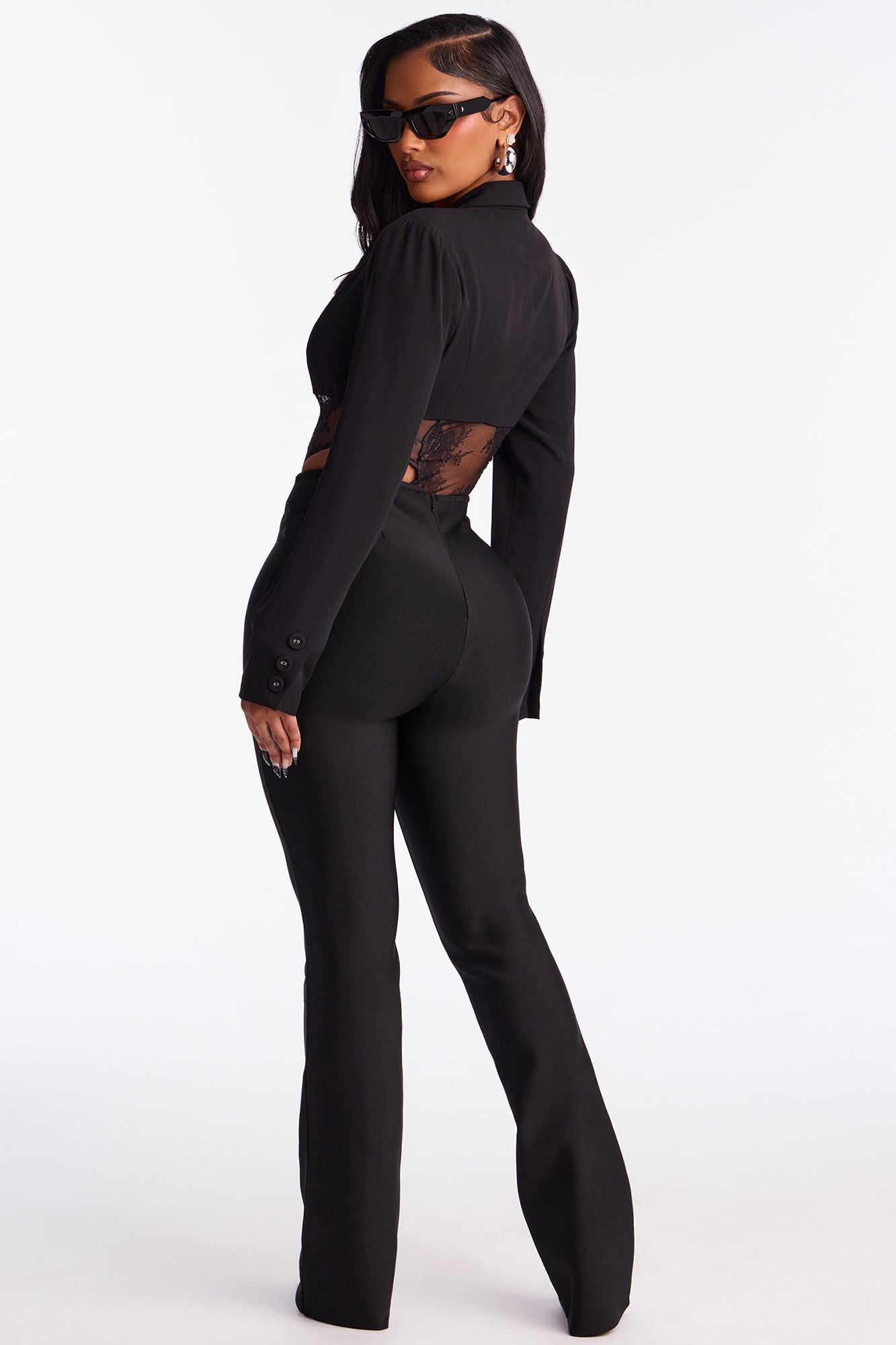 Alena Straight Bandage Pant 33 - Black