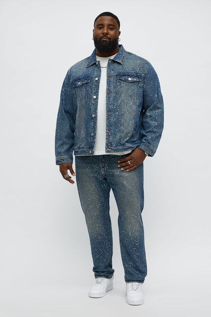 Slim Shimmering Nights Jean - Vintage Blue Wash
