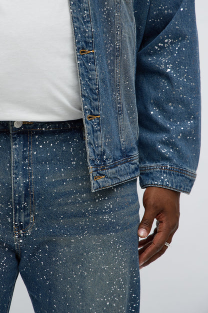 Slim Shimmering Nights Jean - Vintage Blue Wash