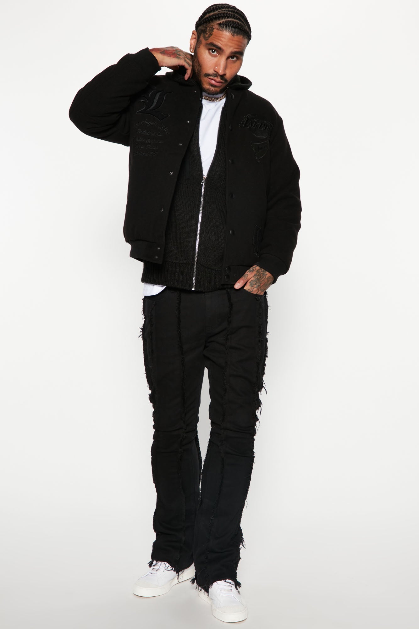 Los Angeles Lakers Varsity Jacket - Black