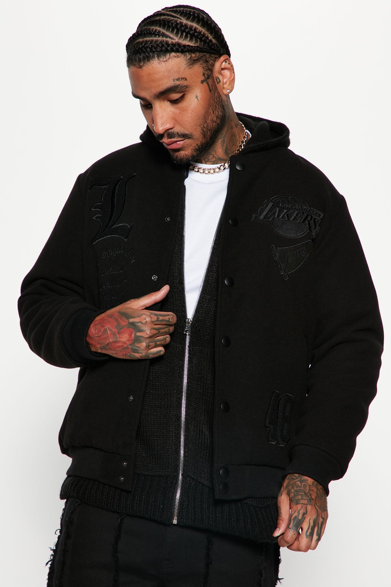 Los Angeles Lakers Varsity Jacket - Black