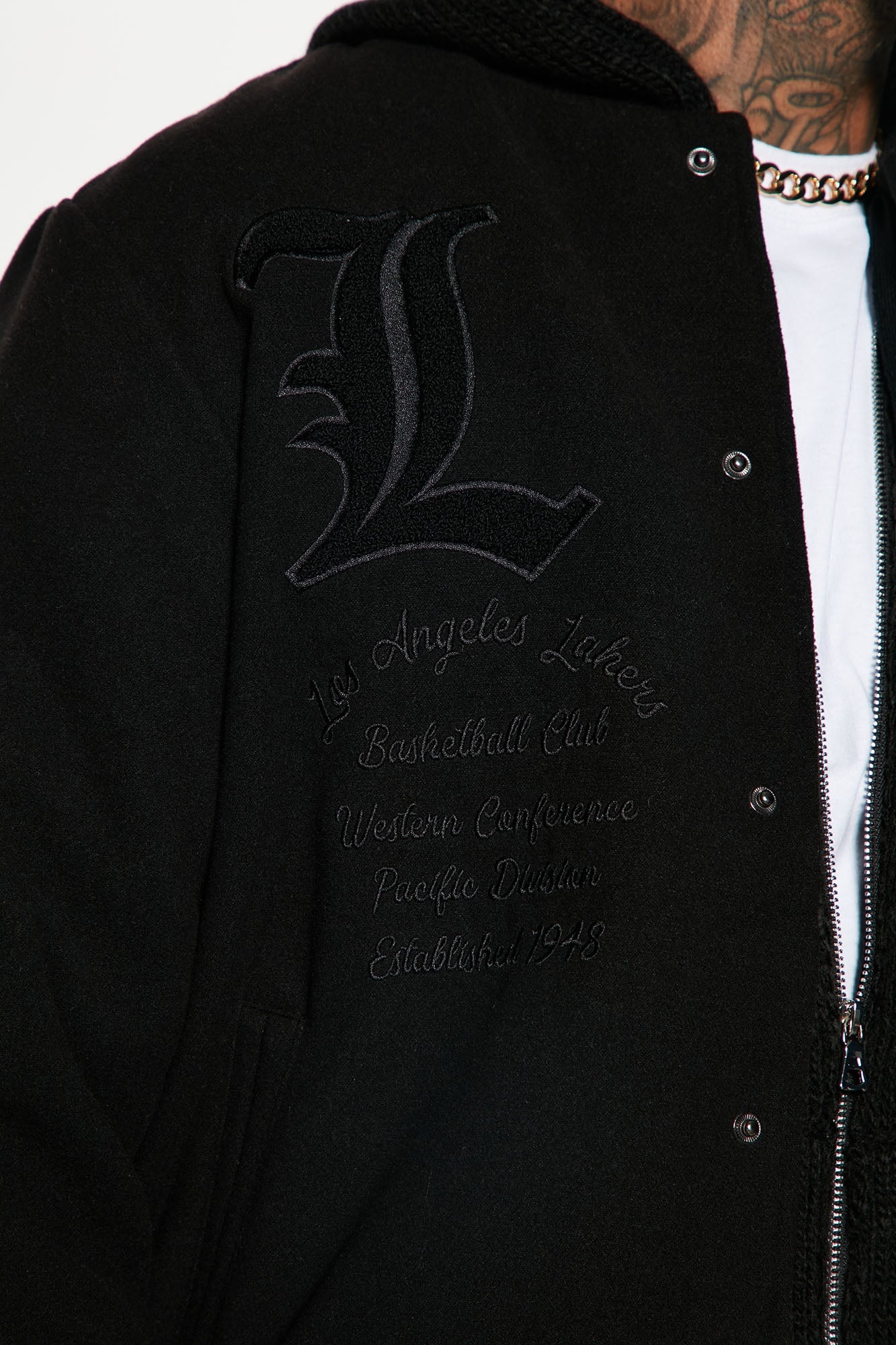 Los Angeles Lakers Varsity Jacket - Black