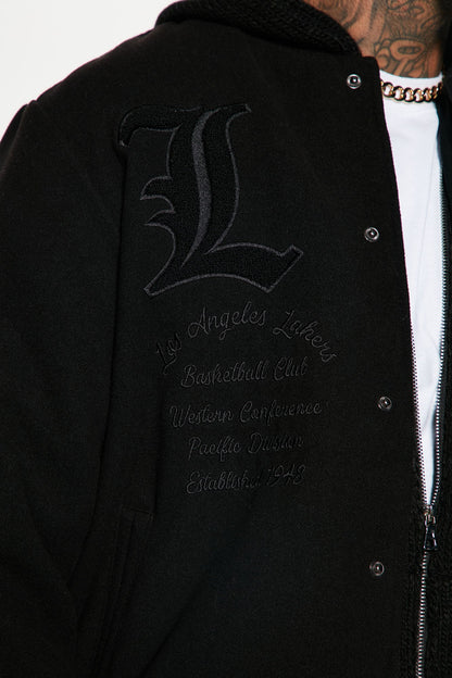 Los Angeles Lakers Varsity Jacket - Black