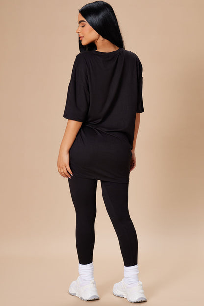 Weekend Vibes Legging Set - Black