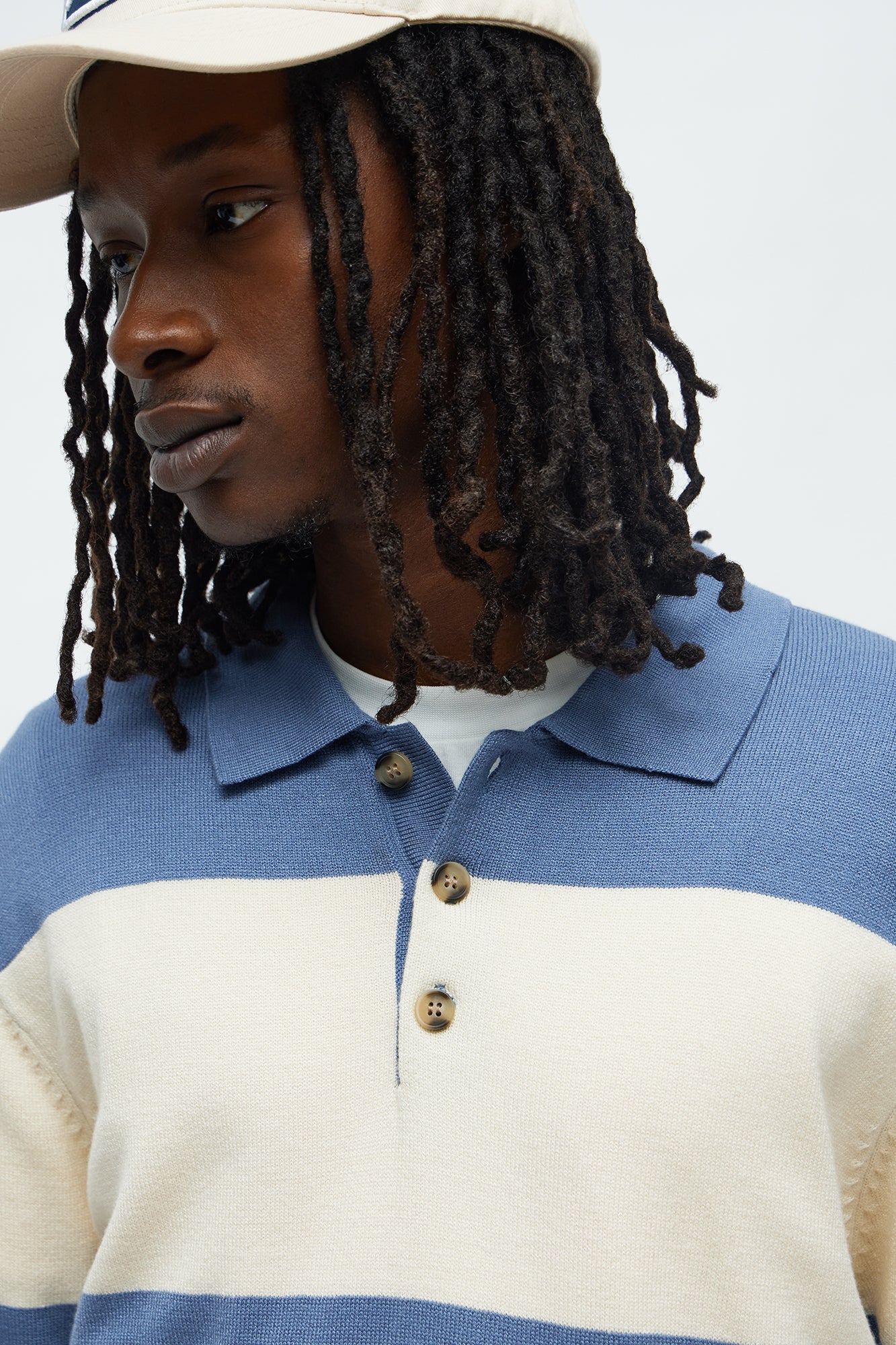 The Sam Polo Sweater - Cream/combo