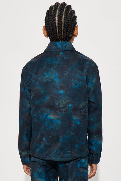 Mini Relaxed Viktor Utility Jacket - Blue/combo