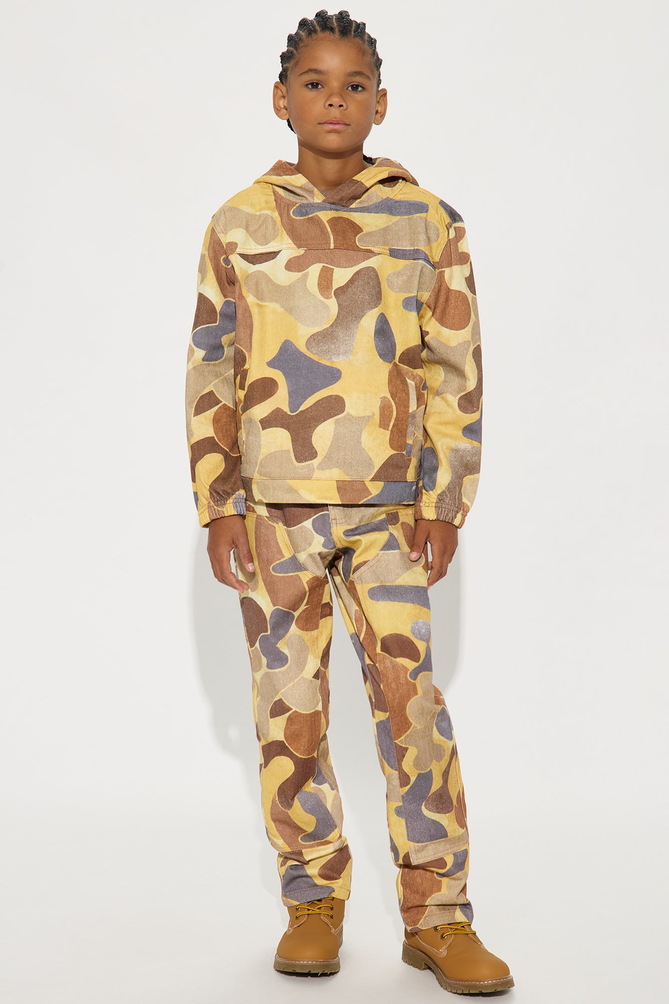 Mini Fearless Vision Hooded Pullover Jacket - Camouflage