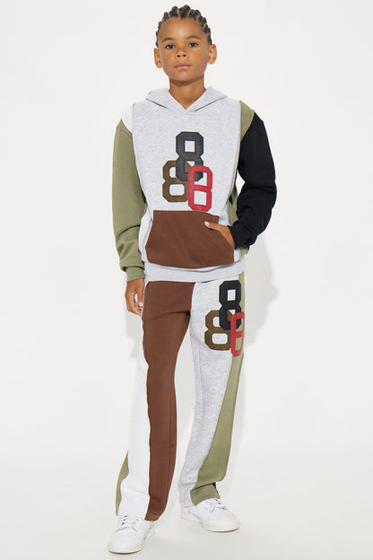 Mini 888 Patchwork Hoodie - Multi Color