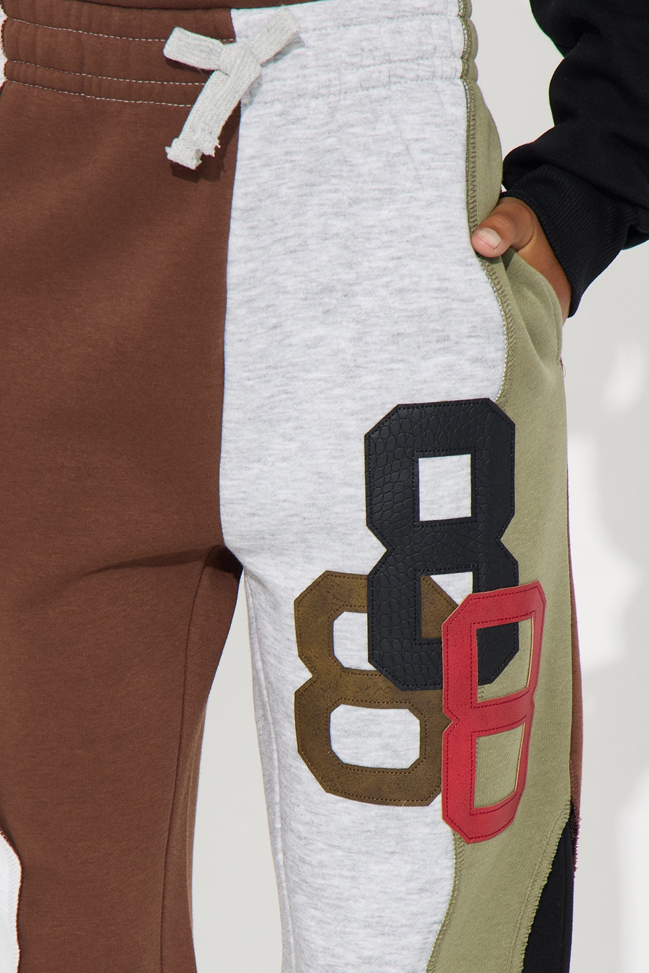 Mini Straight 888 Patchwork Sweatpants - Multi Color