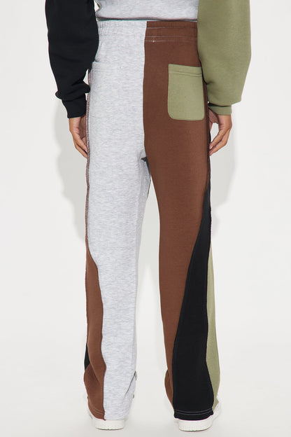 Mini Straight 888 Patchwork Sweatpants - Multi Color