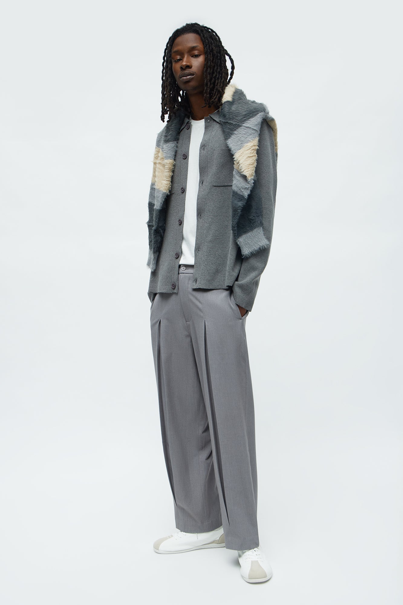 Daily Cardigan Sweater - Heather Grey