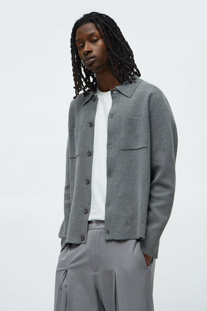 Daily Cardigan Sweater - Heather Grey