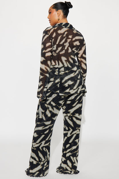 Noelle Pant Set - Black/combo