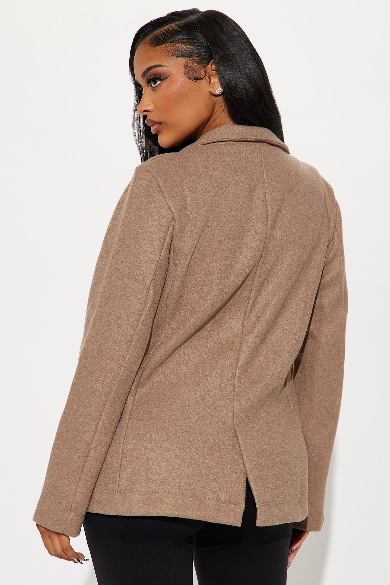 Classic Layers Single Breasted Blazer - Mocha