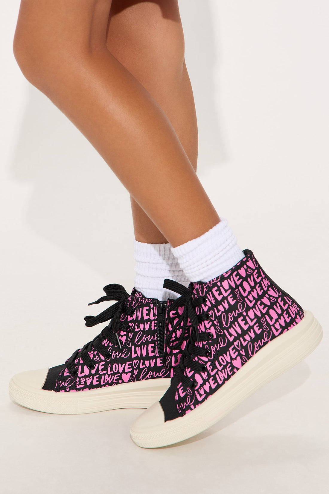 Mini So Much Love High Top Sneakers - Pink/combo
