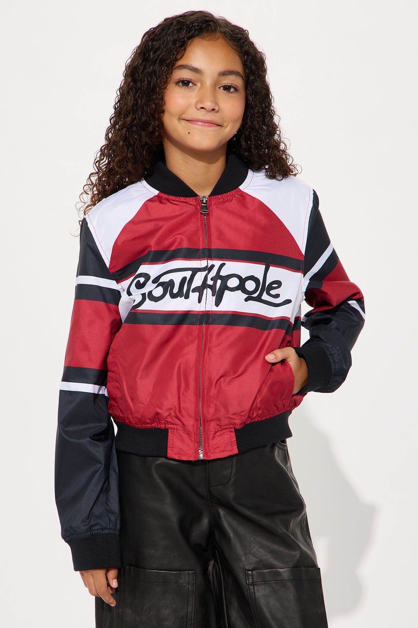Mini Southpole Originals Bomber Jacket - Red