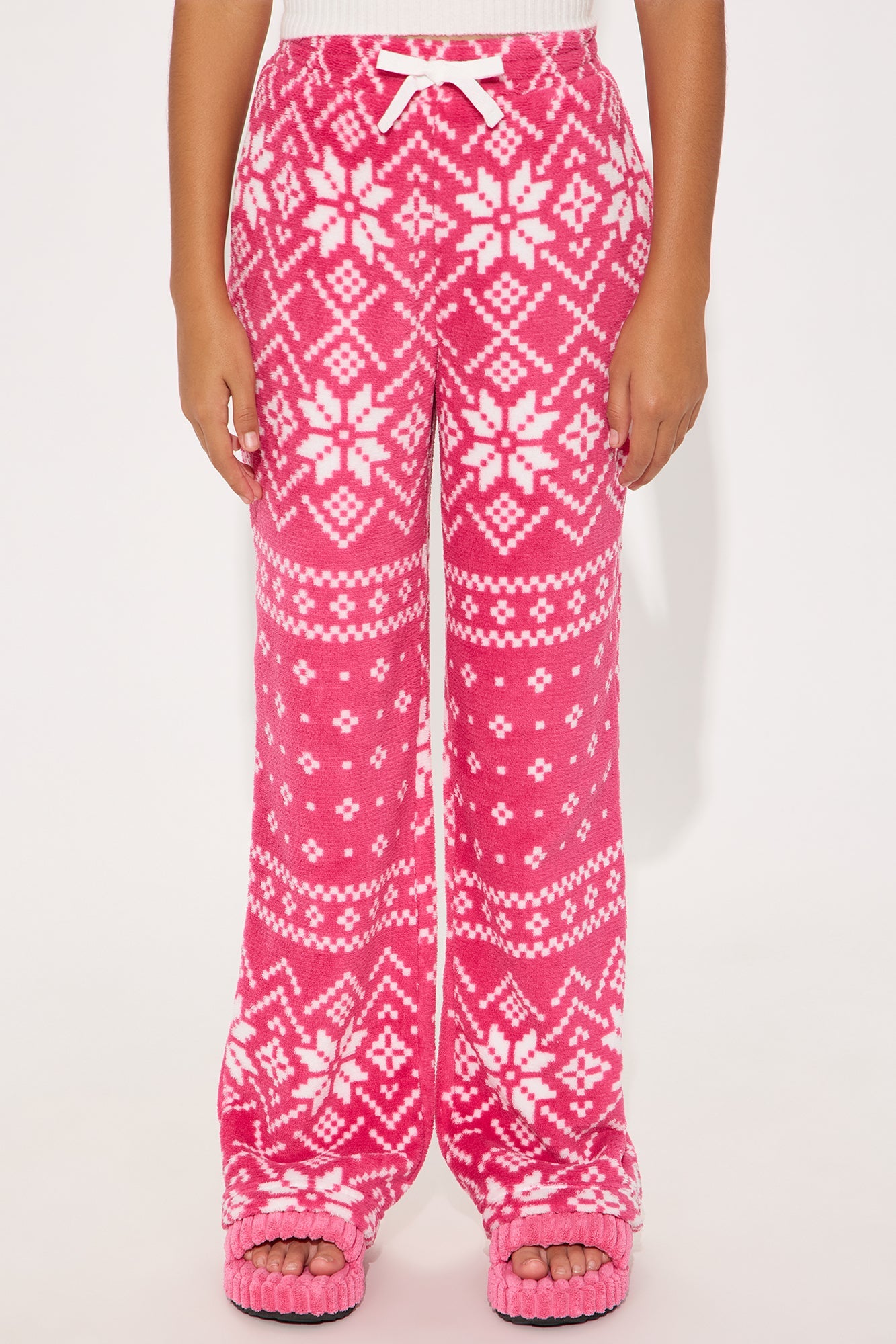 Mini Winter Cutie Plush Pants - Pink