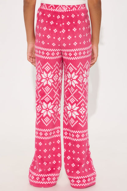 Mini Winter Cutie Plush Pants - Pink