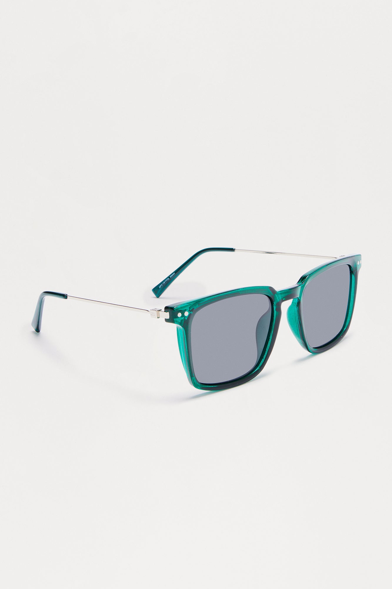 Surreal Colored Lens Square Sunglasses - Green