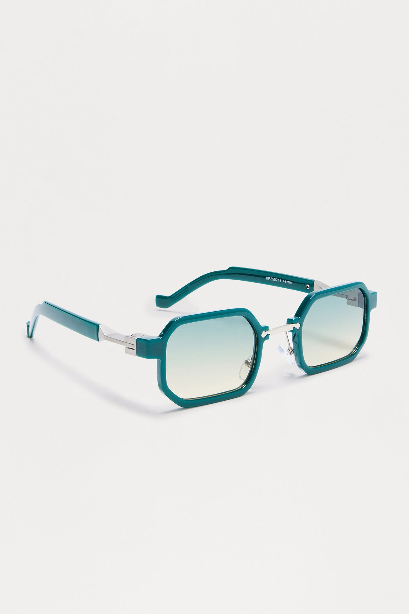 Forest Round Frame Color Lens Sunglasses - Green