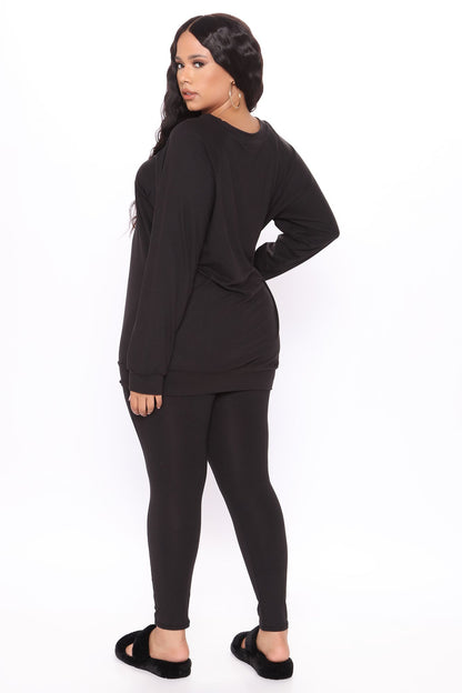 Kick Back Legging Set - Black