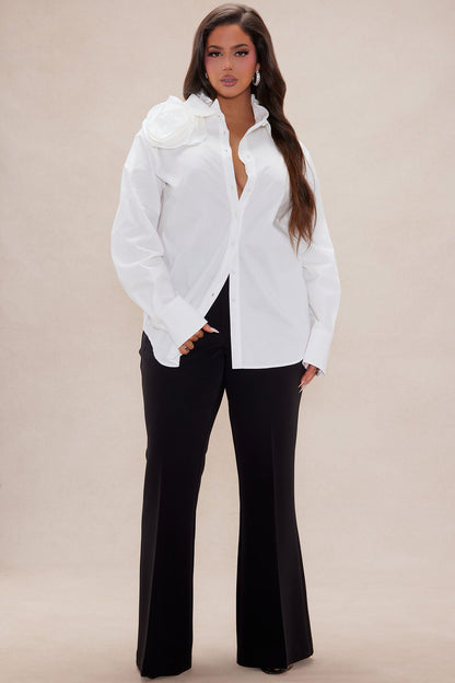 Fiona Long Sleeve Shirt - White