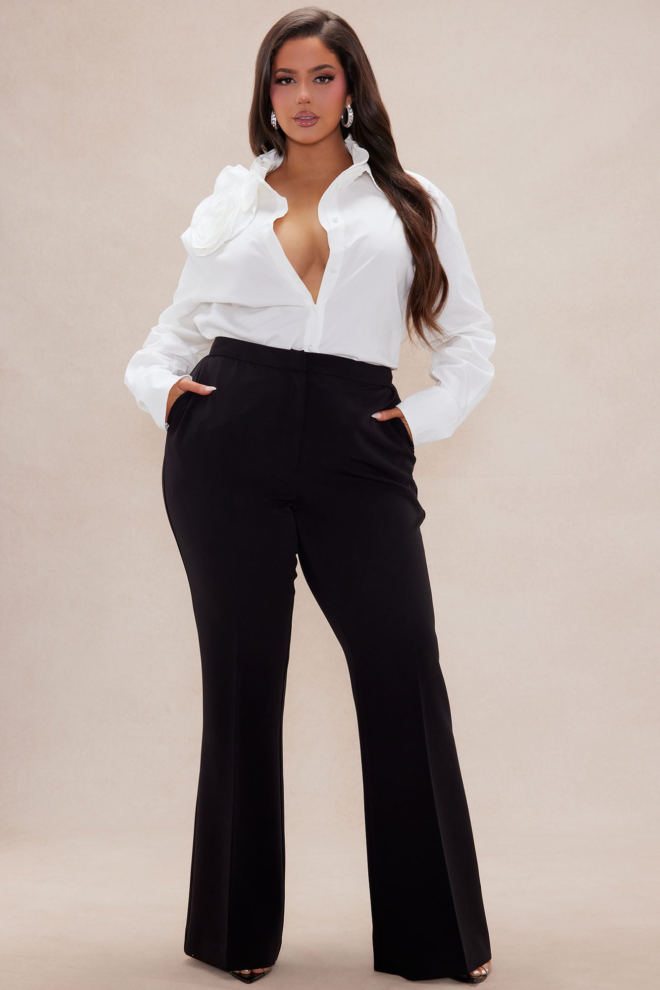 Fiona Long Sleeve Shirt - White